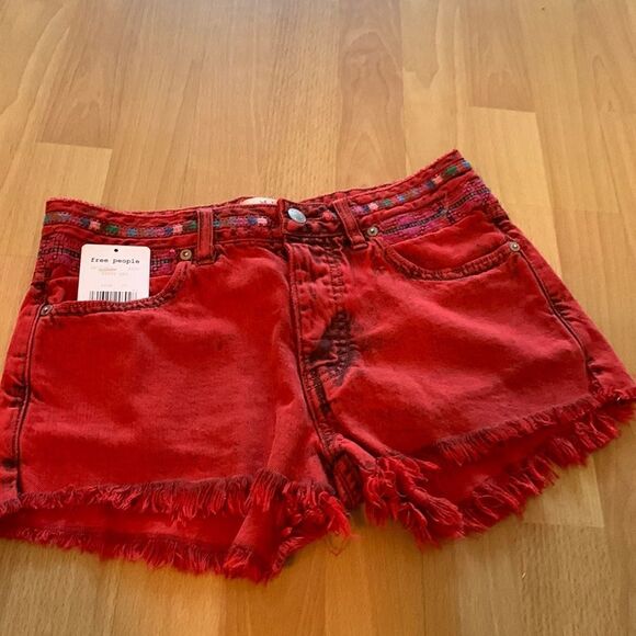 Free People Sunbreak Frayed Denim Shorts - Picture 3 of 9